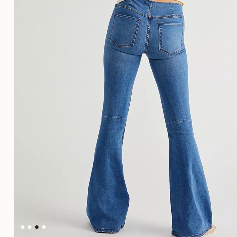 Free People Penny Pull-On Flare Stretch Jeans